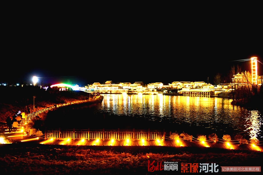 河北磁县:开河码头夜景美组图详情