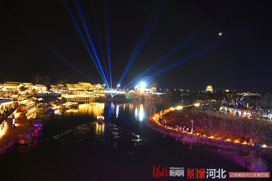 河北磁县:开河码头夜景美组图详情